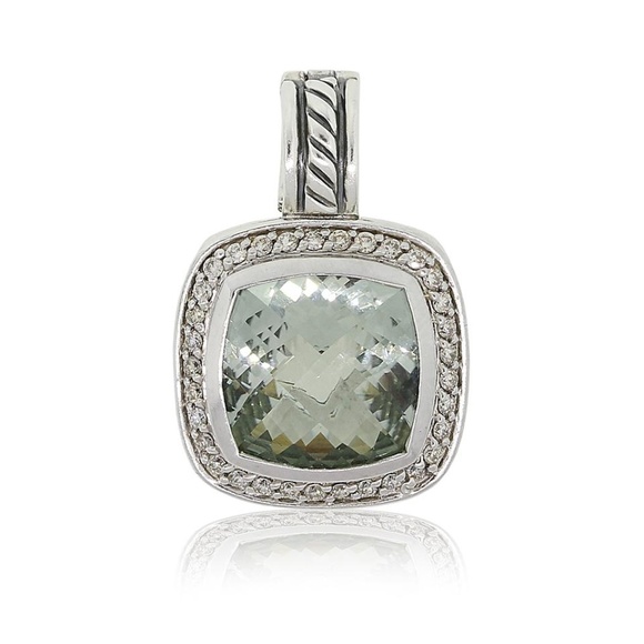 David Yurman Jewelry - David Yurman Prasiolite & Diamond Albion Pendant
